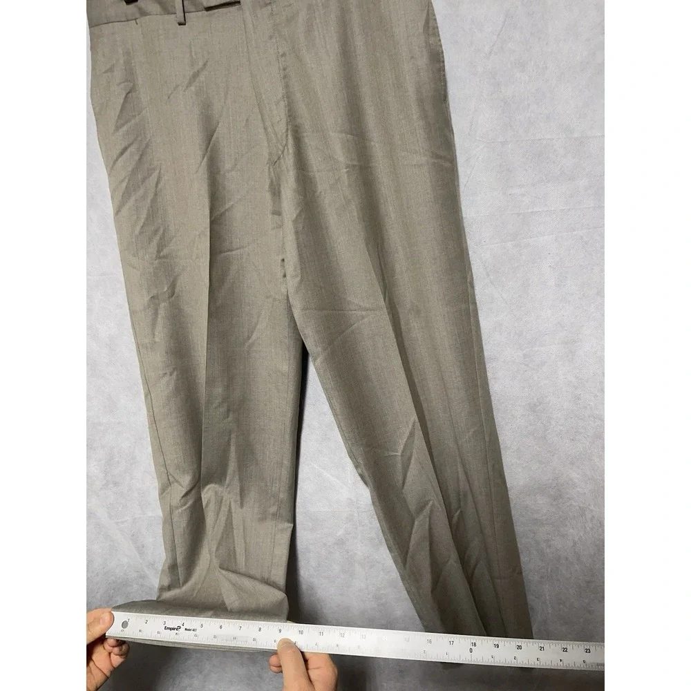 Bernard Zins Pants Men‎ 34X30 Beige France Cloud Wool Academia Designer Luxury